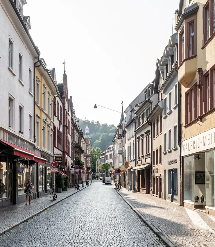Eine der Freiburger Altstadtstrassen